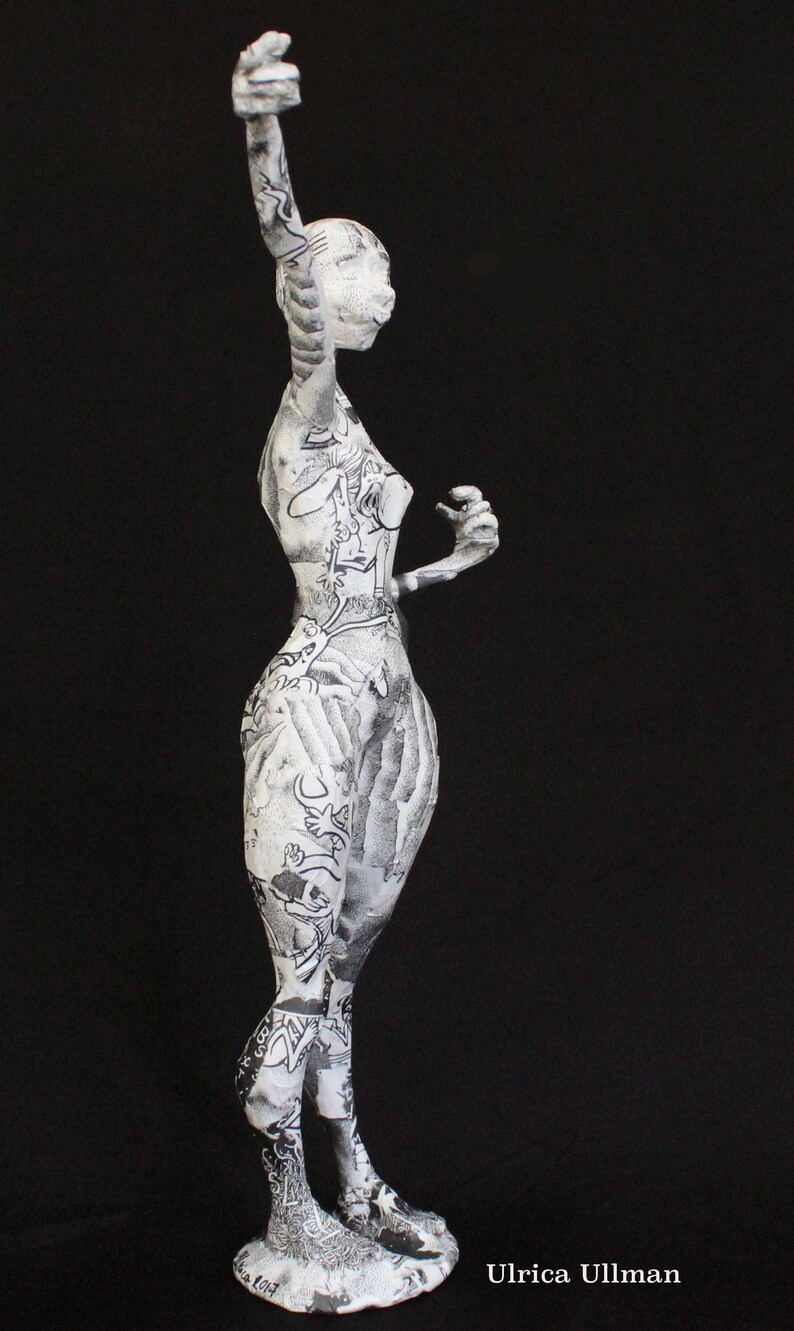 The Statue of Liberty Made of Paper Mache by Ulrica Ullman. Etsy