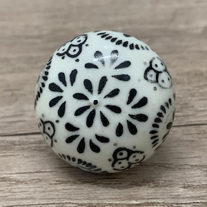 Furniture handle pull porcelain knob white black handle ceramic handle pull drawer dresser pull kitchen cabinet door pull decorative knob