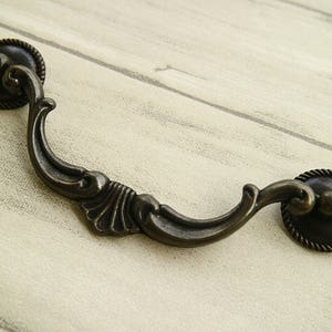 Drop bail dresser pull antique bronze drop drawer swing handle kitchen cabinet door knob mobili handle cupboard pull vintage style 140mm