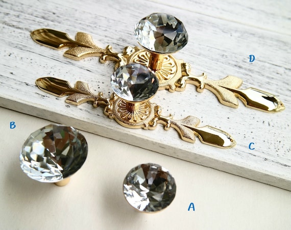 Clear Crystal Glass Dresser Knob Drawer Handle Pull Cabinet Door Knob Cupboard Handle Mobili Knob Wardrobe Handle Pull Gold Back Plate - Etsy Clear Crystal Glass Dresser Knob Drawer Handle Pull Cabinet Door Knob Cupboard Handle Mobili Knob Wardrobe Handle Pull Gold Back Plate - Etsy