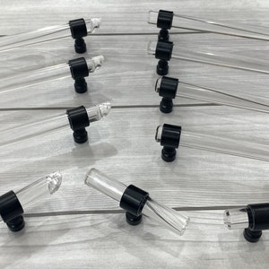 3.5 4.5 8.8 14 Clear drawer handle pull acrylic lucite knob matt black handle wardrobe handle pull cabinet dresser knob 89 114 224 356mm