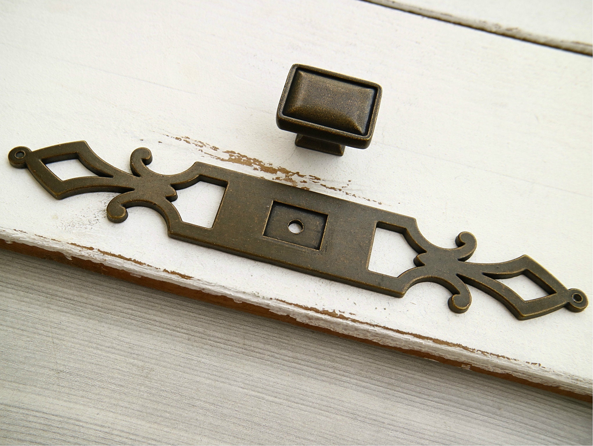 Antike Bronze Kommode Möbel rustikal Schublade Griff ziehen | Etsy