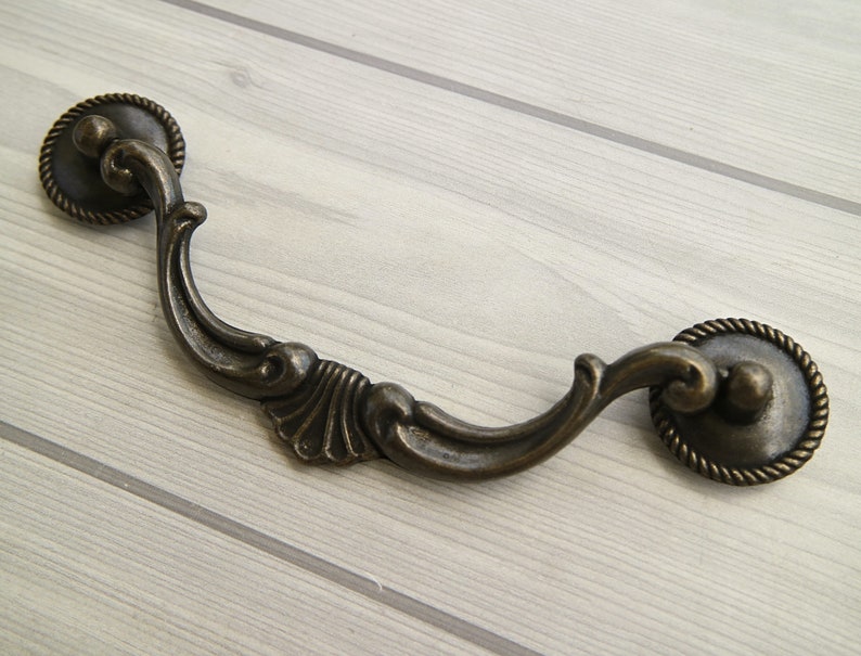 5.5 Dark Antique Bronze Kitchen Door Knob Etsy