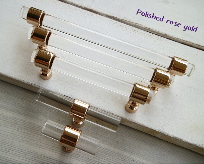 4 25 6 3 10 5 Clear Acrylic Drawer Pull Lucite Dresser Handle Knob Polished Silver Brushed Brass Polished Rose Gold Knob Pull 108 160 267mm Home Hobby Craft Supplies Tools Tripod Ee
