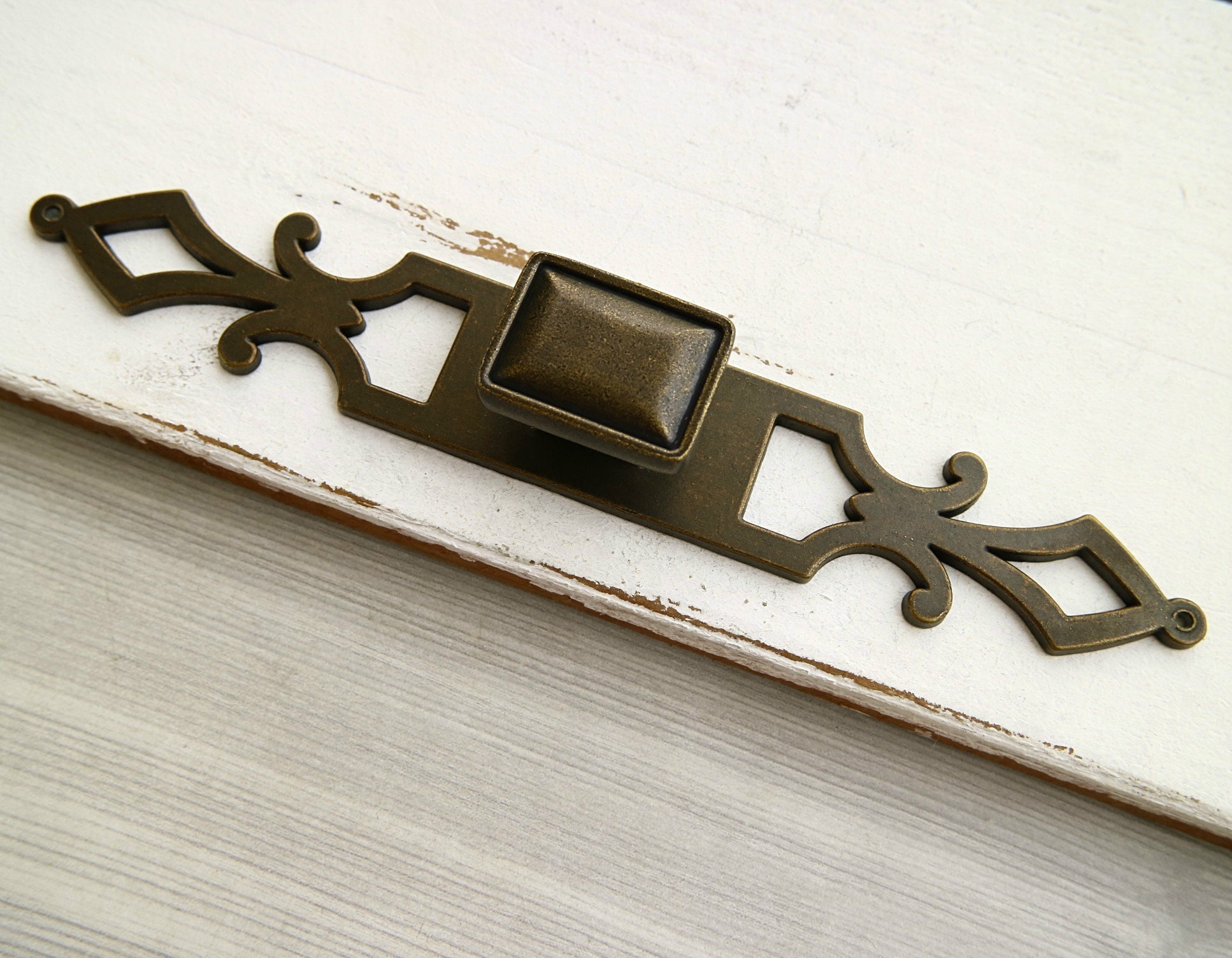 Antike Bronze Kommode Möbel rustikal Schublade Griff ziehen | Etsy