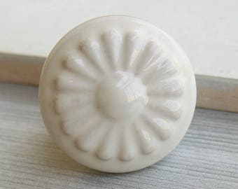 Poignée blanche bouton commode en céramique bouton porcelaine tiroir poignée armoire meubles matériel armoire porte d’armoire poignée mobili bouton