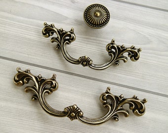 2,5 "3,75" 2 1/2 "antigo bronze gaveta puxador puxador armário de cozinha puxador puxador de móveis botão rústico hardware 64 96mm