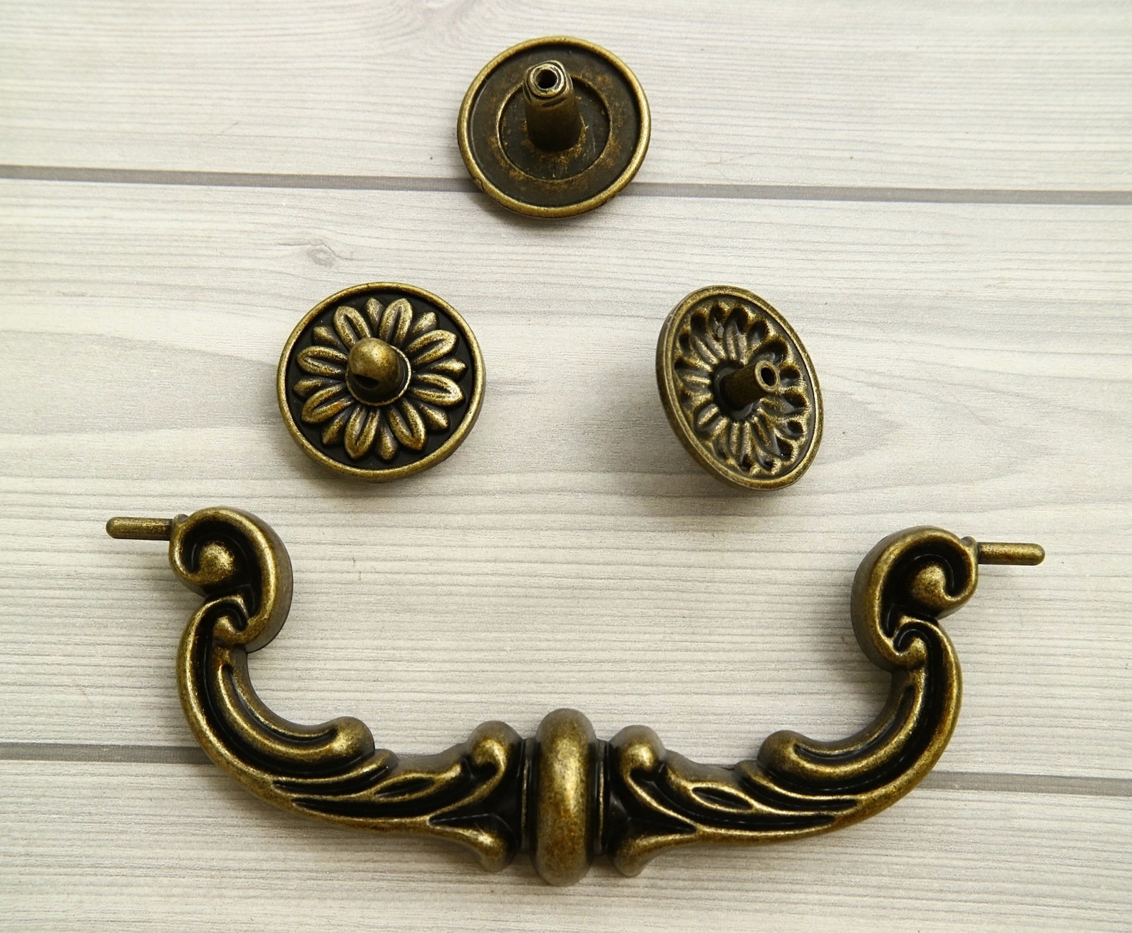 6 Drop Bail Dresser Pull Antique Bronze Drawer Swing Etsy