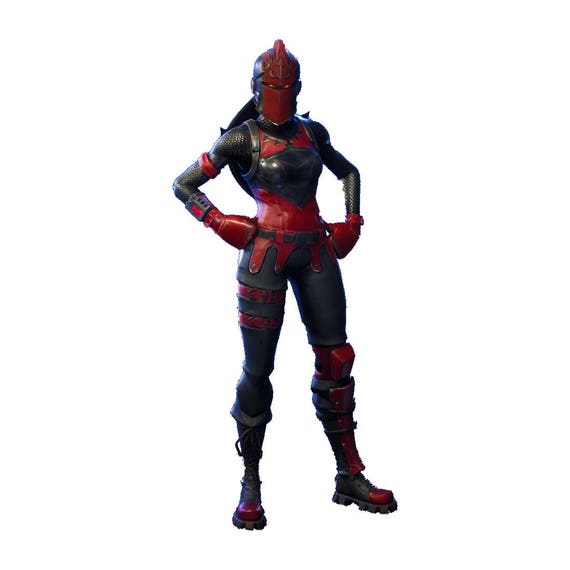 skins and fortnite black knight wallpaper hd autocollant peau de caractere chevalier fortnite rouge - skin chevalier fortnite png