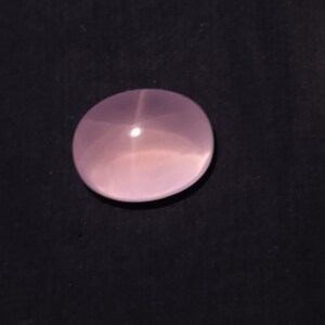 77.8 Carat 26.5x20.7x18.1 MM Natural Top Quality Pink Luster Color Rose Quartz 6 Ray Star Oval Shape, Pink Rose Quartz Gemstone image 7