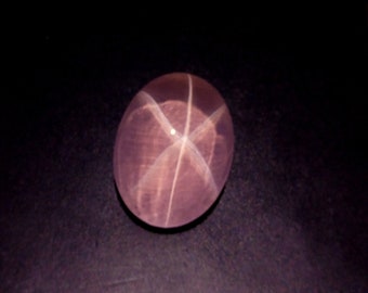 217 Carat 40.x31x26.8 MM Natural Top Quality Pink Luster Color Rose Quartz 6 Ray Star Oval Shape, Pink Rose Quartz  Gemstone