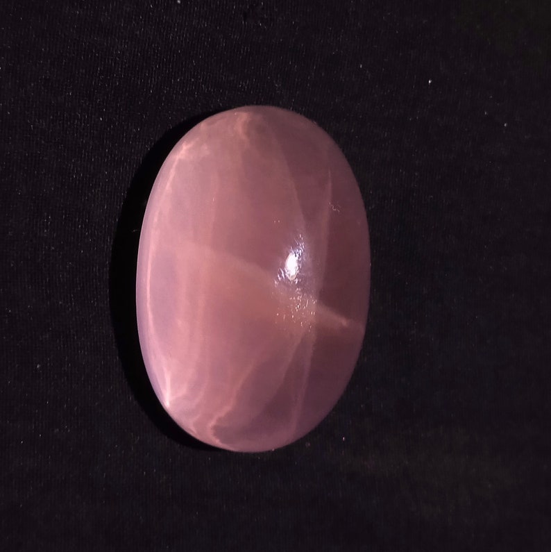 164 Carat 37.5x25.8x21.7 MM Natural Top Quality Pink Luster Color Rose Quartz 6 Ray Star Oval Shape, Pink Rose Quartz Gemstone image 3