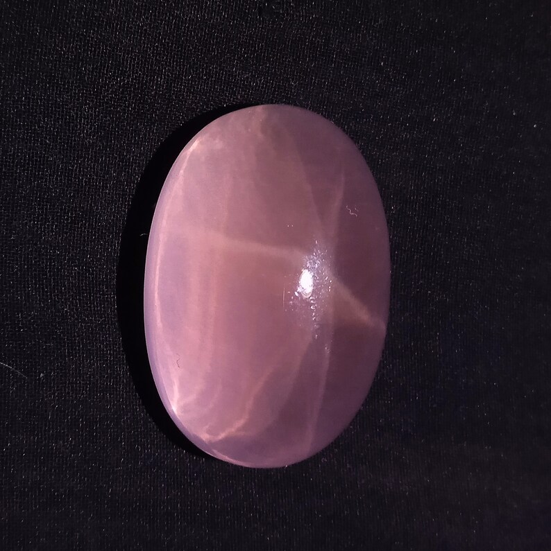 164 Carat 37.5x25.8x21.7 MM Natural Top Quality Pink Luster Color Rose Quartz 6 Ray Star Oval Shape, Pink Rose Quartz Gemstone image 6
