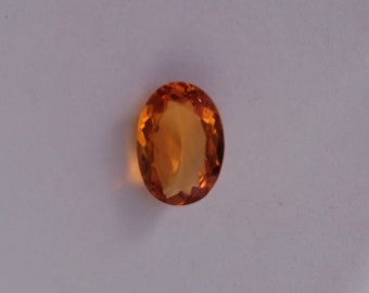 1.5 Ct 9.4x6.4x3.1 MM Natural Faceted Fanta Orange Color Spessartite Garnet Cut Oval Shape Gemstone, Making For jewellery