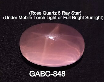 164 Carat 37.5x25.8x21.7 MM Natural Top Quality Pink Luster Color Rose Quartz 6 Ray Star Oval Shape, Pink Rose Quartz  Gemstone