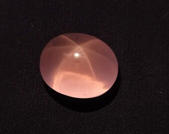 Beautiful Luster Top Quality Stone 88 Carat  Natural Pink Luster Color Rose Quartz 6 Ray Star Oval Shape, Pink Rose Quartz  Gemstone