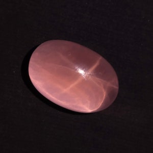 164 Carat 37.5x25.8x21.7 MM Natural Top Quality Pink Luster Color Rose Quartz 6 Ray Star Oval Shape, Pink Rose Quartz Gemstone image 2