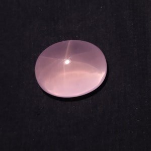 77.8 Carat 26.5x20.7x18.1 MM Natural Top Quality Pink Luster Color Rose Quartz 6 Ray Star Oval Shape, Pink Rose Quartz Gemstone image 6