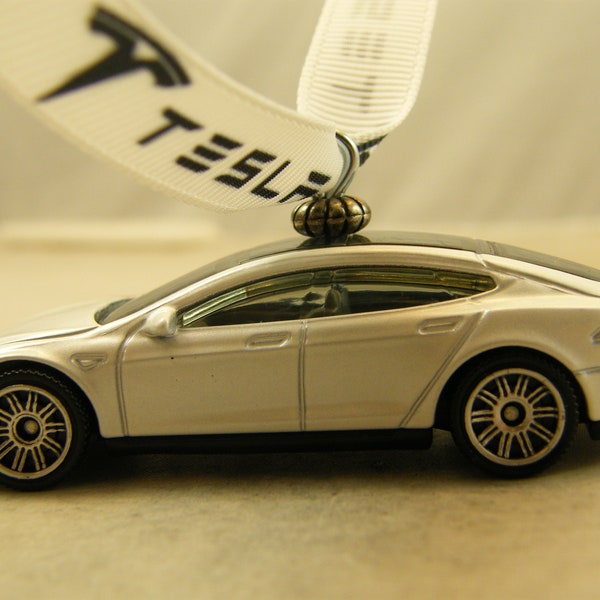 Tesla - FREE SHIPPING - Anytime Ornament - Model S - man cave - Fathers Day - Dad - Birthday - gift - Modern Muscle battery operated car