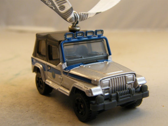 Wrangler 4X4 Jeep FREE SHIPPING Birthday JP Dino logo on doors Dad Jurassic World Park Jeep Anytime Ornament Fathers Day