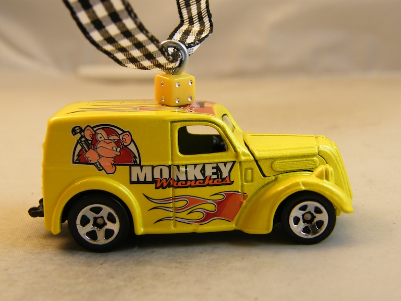 Anglia Birthday Dad Fathers Day opening hood street rod ratrod old school muscle car Monkey Wrenches FREE SHIPPINGInsurance Ornament