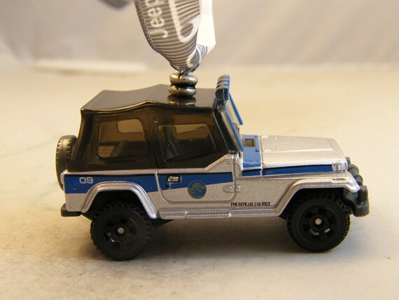 Wrangler 4X4 Jeep FREE SHIPPING Birthday JP Dino logo on doors Dad Jurassic World Park Jeep Anytime Ornament Fathers Day