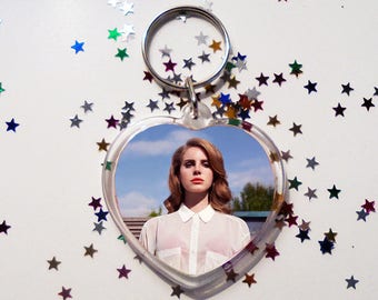 Lana del Rey Keychain, Elizabeth Woolridge Grant, Lizzy Grant, May Jailer, Born to Die, Paradise, The Great Gatsby Lust for life