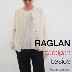 RAGLAN cardigan basics, ebook, pdf, English pattern, knitting instructions, LAMANA, BC Garn, coat, Cardigan, Beginner, top down