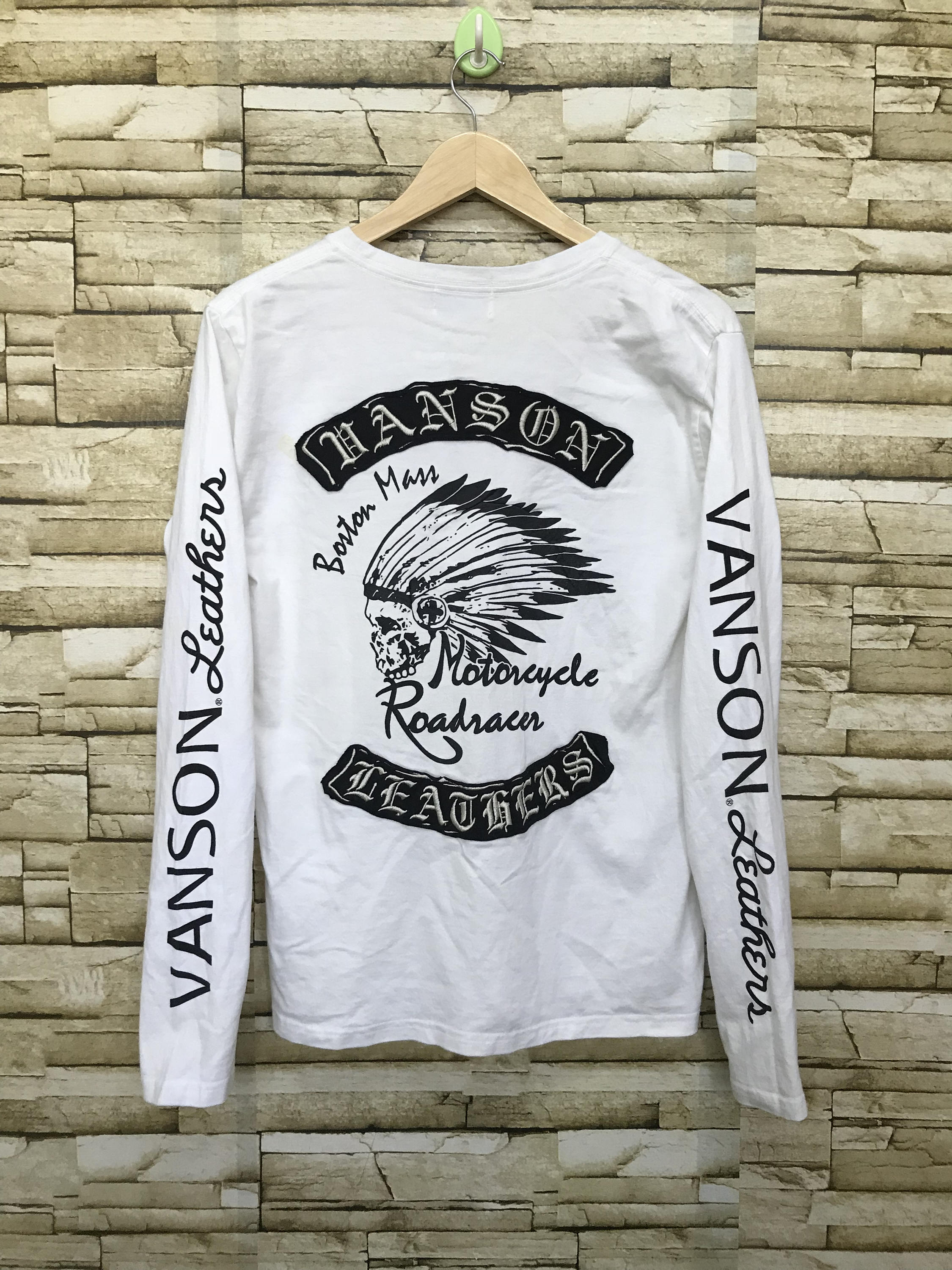 Vintage Vanson Leathers Boston Mass Motorcycle Roadracer Long Vintage Vanson Leathers Boston Mass