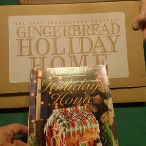 Longaberger Pottery GINGERBREAD kit