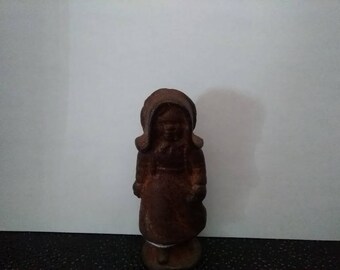 John Wright Cast Iron Amish Girl