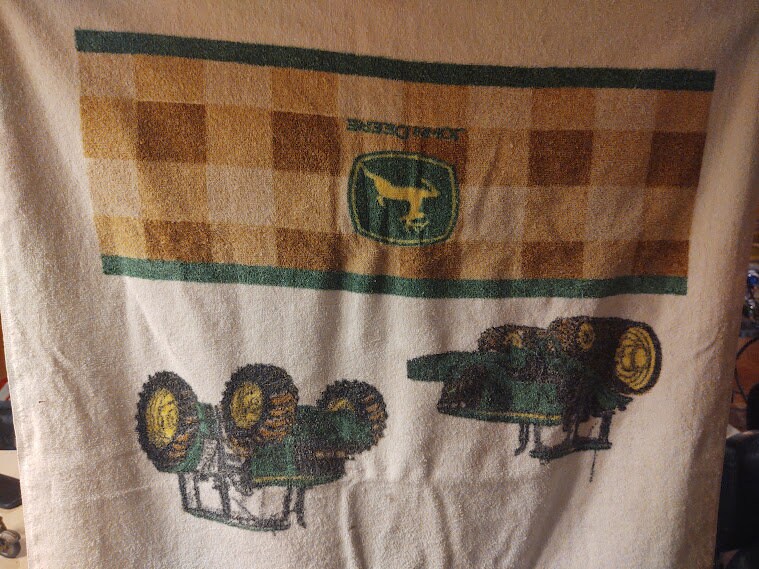 Vintage John Deere Towel Etsy