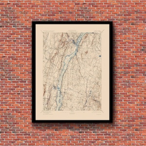 Catskill, NY - Restored Vintage Map