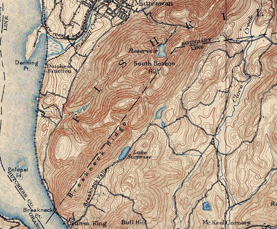 West Point NY Restored Vintage Map U.S. Military Academy Etsy UK