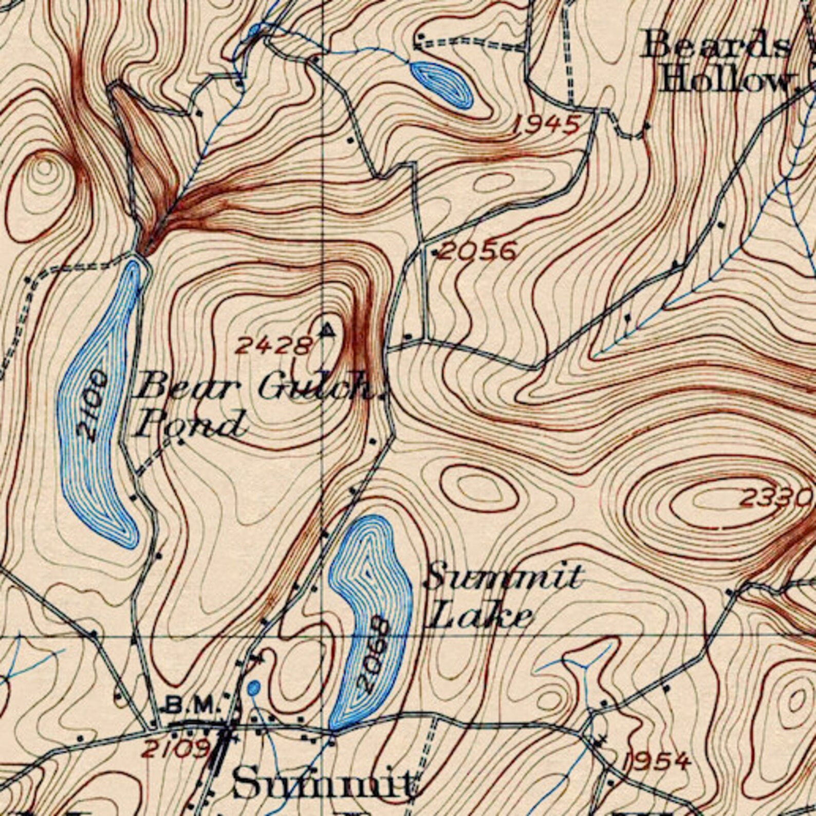 Richmondville NY Restored Vintage Map Etsy