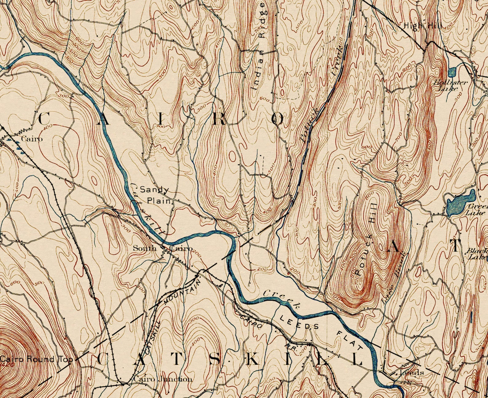 Coxsackie NY Vintage Map 1894/1921 Etsy