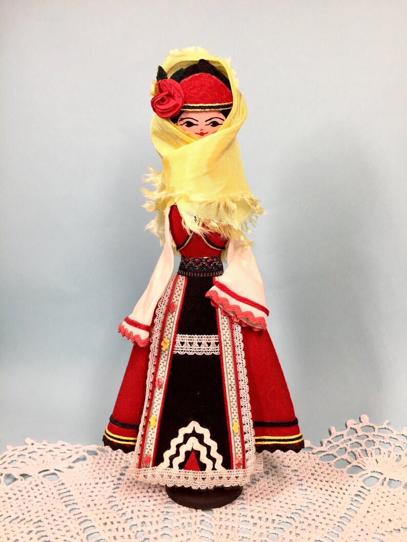 vintage wooden doll