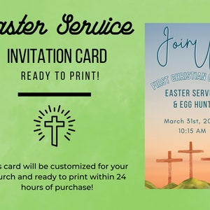 Church Easter Invitation, Easter Service Invite, Easter Service Marketing; Christian Church Invitation; Church Track; Easter Sunday Event