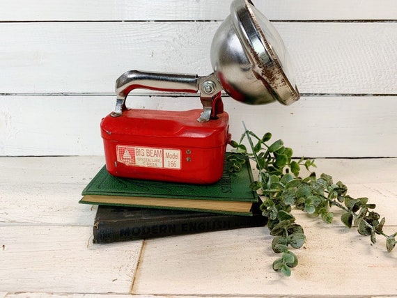 Vintage Big Beam No. 166 Battery Flashlight; Chicago, IL ; Fishing