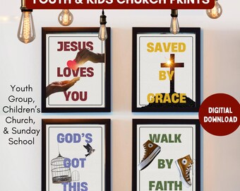Christian Classroom Prints: Faith-Based Wall Art (Digital Download)