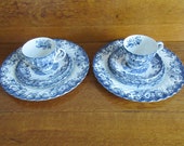Vintage 8 pc Johnson Brothers Coaching Scenes Place Settings