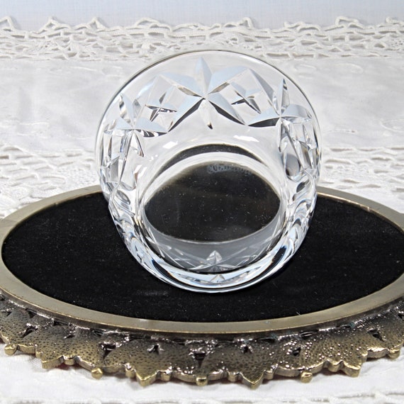 Vintage Waterford Crystal Round Jewelry Trinket Bowl Gem