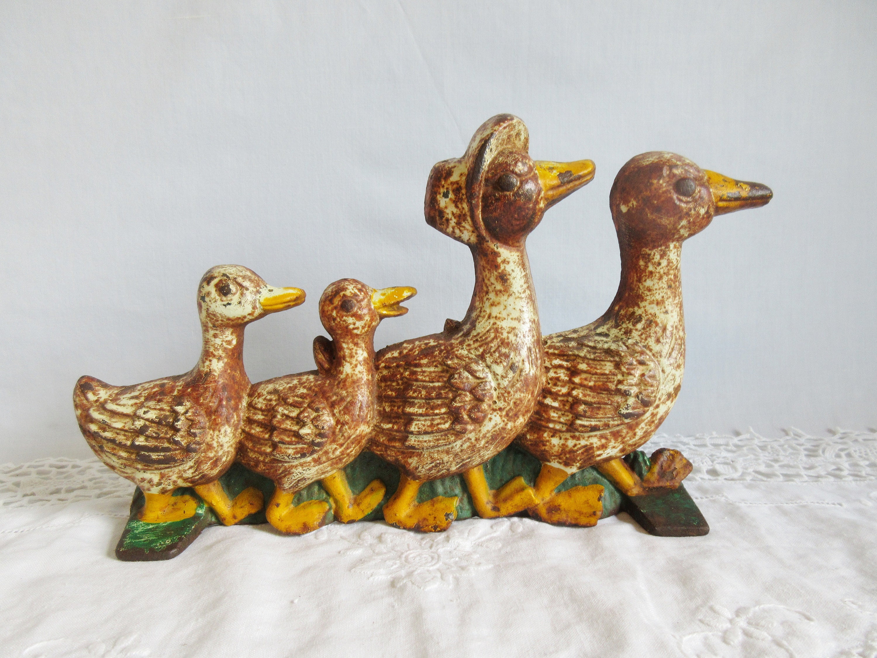 Vintage Cast Duck Family - Etsy España