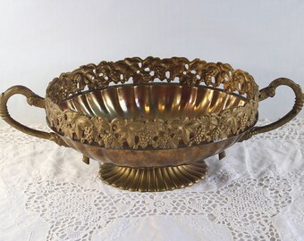 Oval Brass Bowl - Etsy