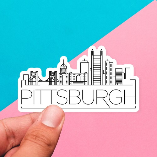 Pittsburgh Sticker Etsy