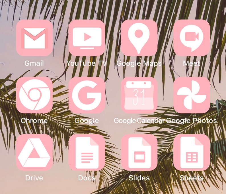 73 Pink Ios 14 Master Pack App Icons Ios14 App Cover Set of Etsy