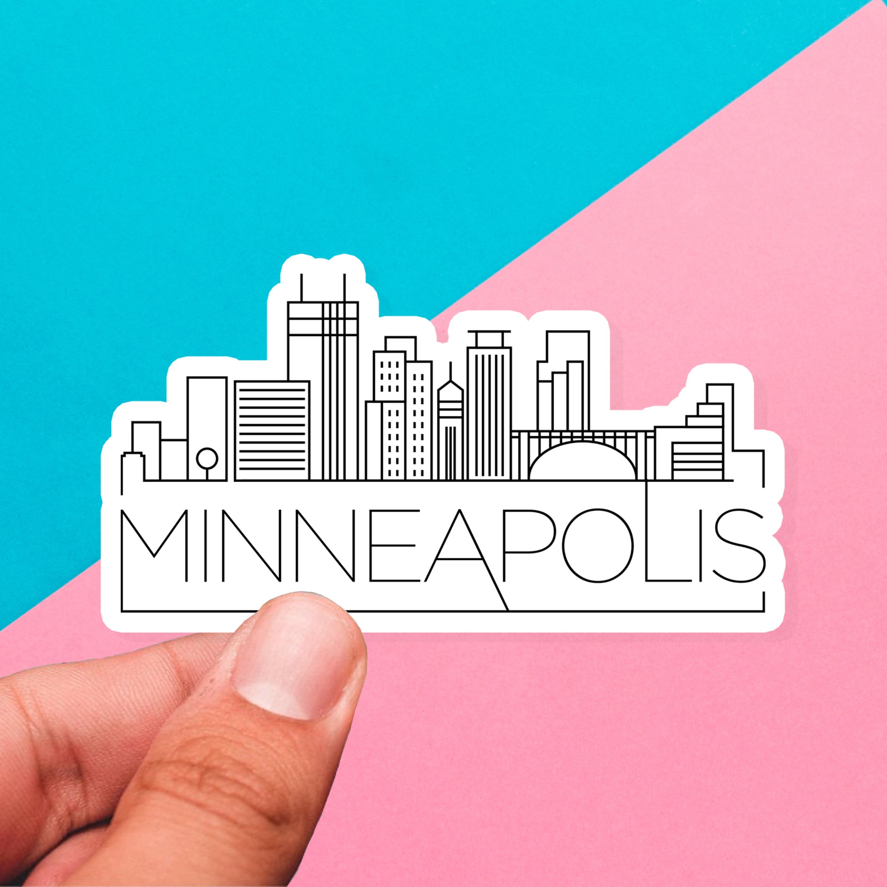 Minneapolis Skyline Sticker - Etsy