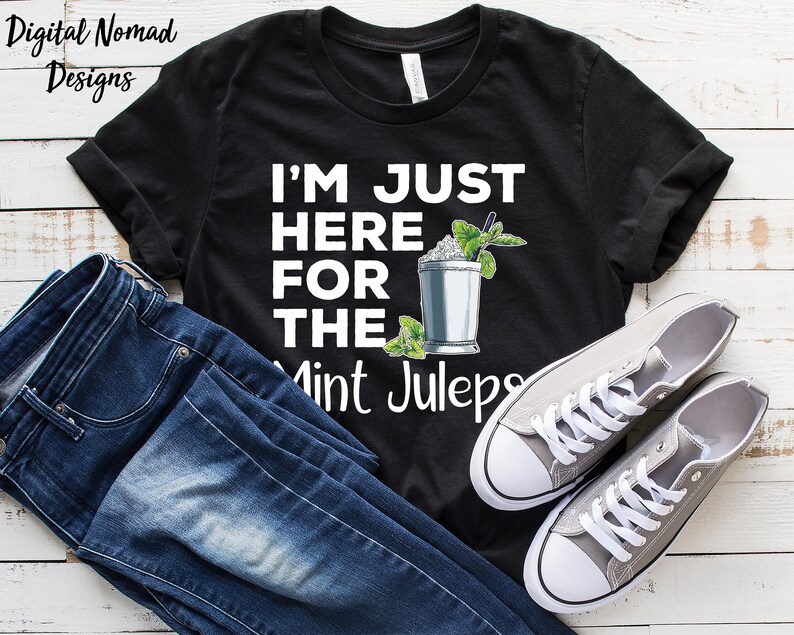 Mint Juleps Kentucky Derby TShirt Horse Racing Shirt Here Etsy