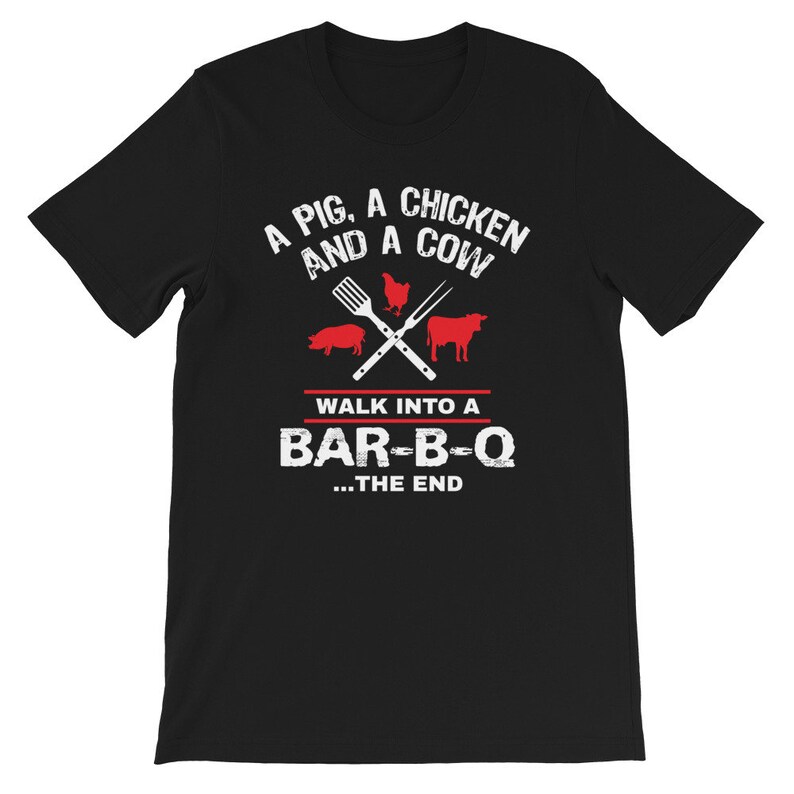Funny BBQ Grilling TShirt Pig Chicken Cow BBQ Shirt for Men Etsy