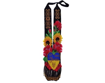 Reconstruction Ukrainian Gerdan, handmade beaded gerdan, Ukrainian Modern, Gerdan ornament Ukraine, Colored Traditional gift, necklace